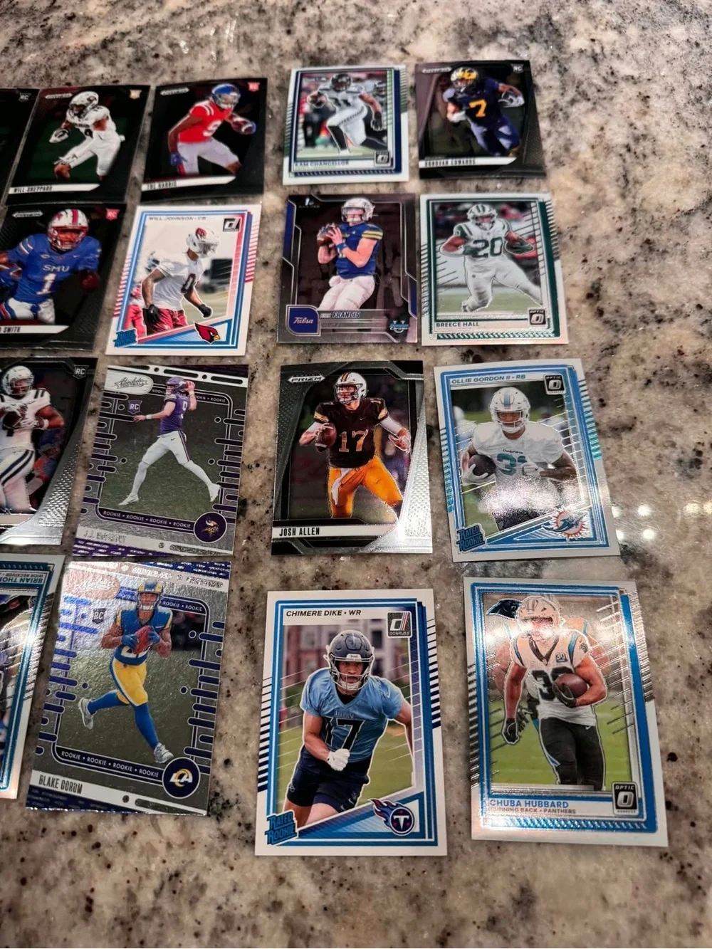 20pc NFL Trading Card Lot - Blue and Black Accents FB1